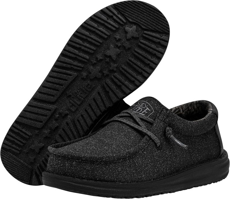 Hey Dude Basic Kids Black Slip-On Shoes by shoes - Image 2